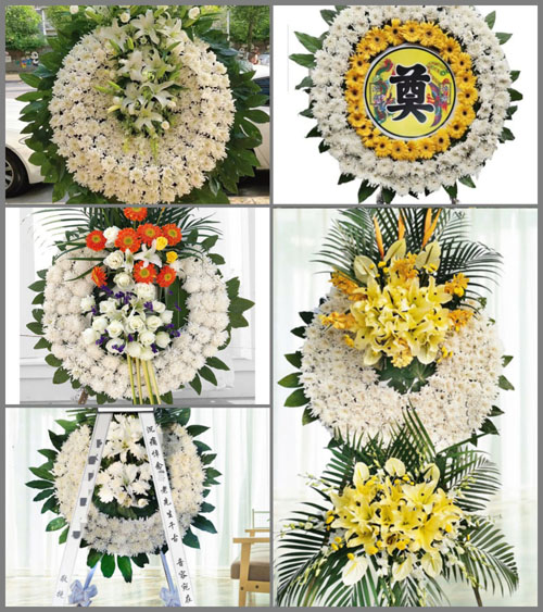 山西运城闻喜县裴社乡南坡村花圈速递